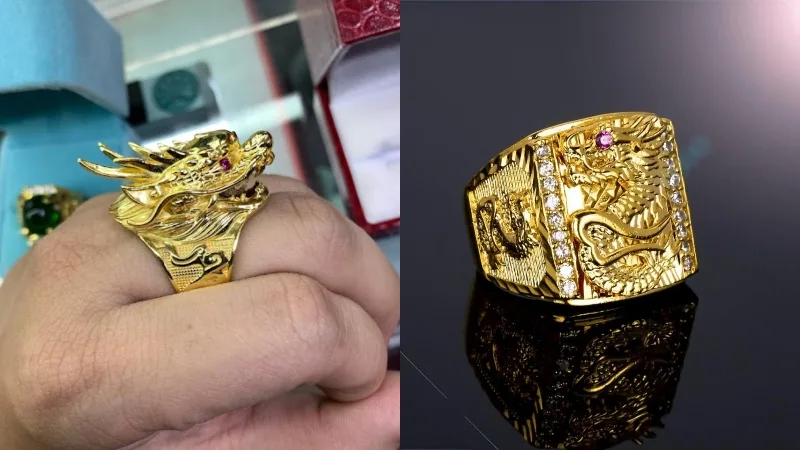 Cách đeo nhẫn rồng