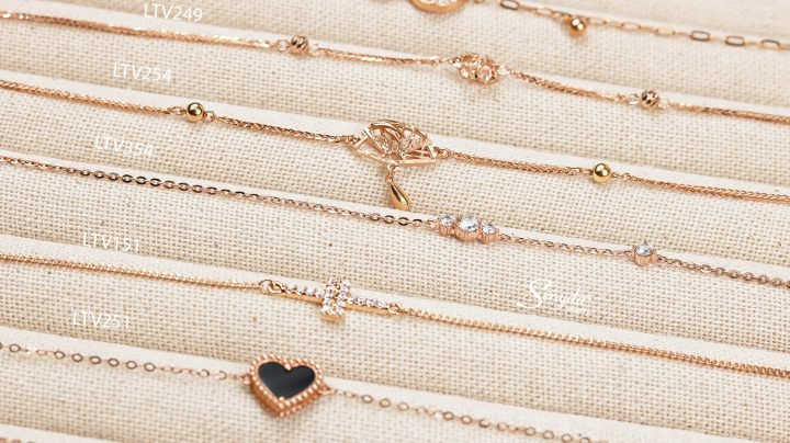 Bộ sưu tập lắc tay vàng 18K dưới 5 triệu đa dạng phong cách