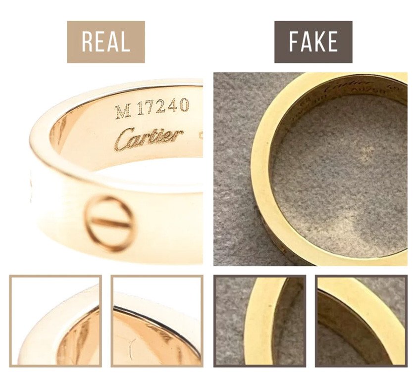 Cảm nhận trọng lượng của vòng tay Cartier 750 17 vàng 18K