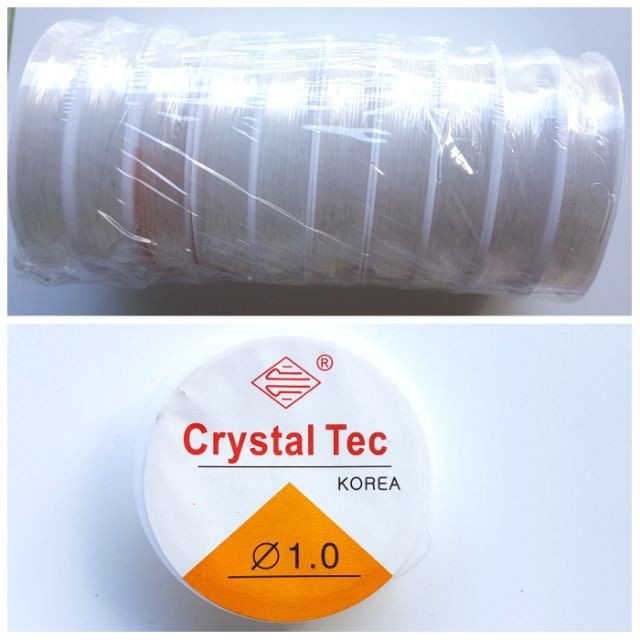 Cuộn cước thun tròn co giãn, vật liệu phổ biến để đan vòng tay bằng dây hạt