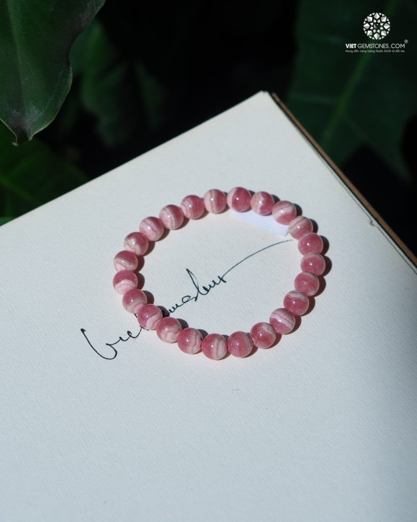 Đá Rhodochrosite với vân sắc nét khác biệt