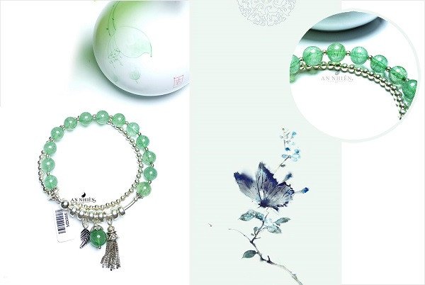 Đá thạch anh dâu tây hồng tự nhiên, nguyên liệu chế tác vòng tay thạch anh dâu tây hồng