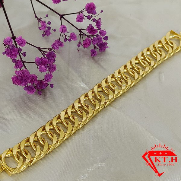 Lắc tay mắc xích nam vàng 980 sang trọng và đẳng cấp