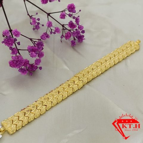 Lắc tay nam 3 chỉ vàng 24k thiết kế mắt xích lịch lãm