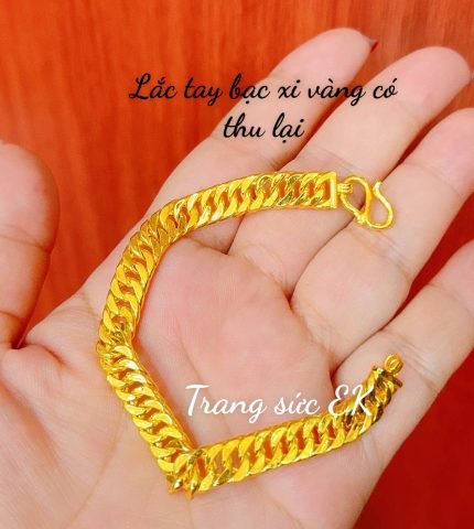 Lắc tay vàng 24K 3 chỉ với thiết kế mắt xích mềm mại