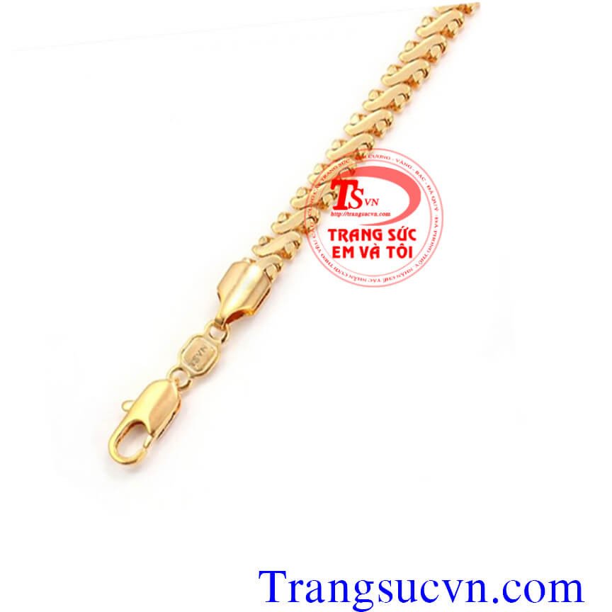 Mẫu lắc tay vàng đôi nam nữ thiết kế tinh xảo