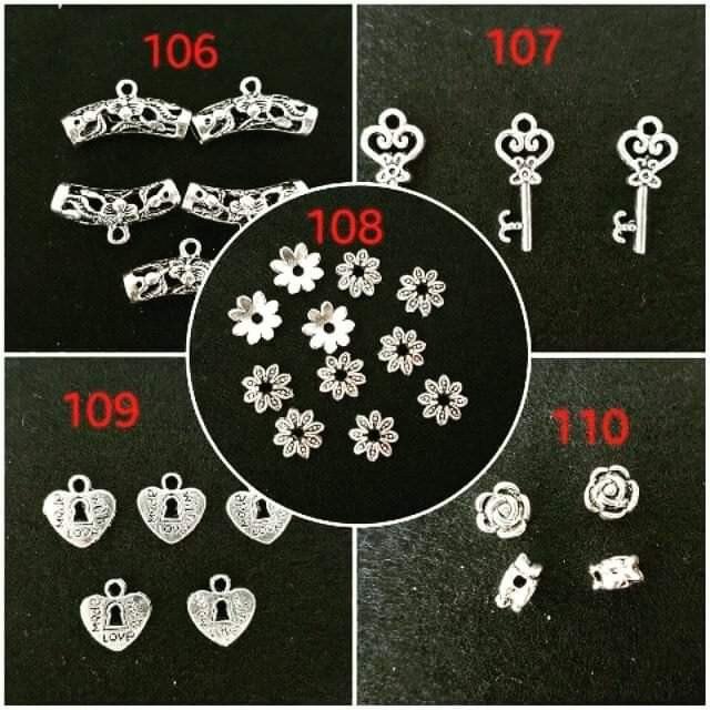 Nhiều mẫu mặt charm đa dạng dành cho vòng tay và vòng cổ
