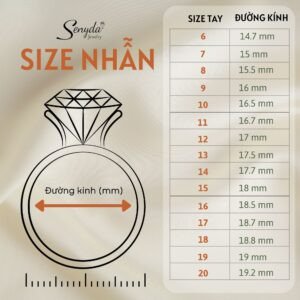 Thao tác đo kích thước ngón tay để chọn size lắc tay vàng tròn trơn phù hợp