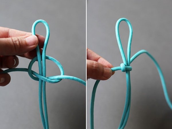 Thắt nút kép bước 3