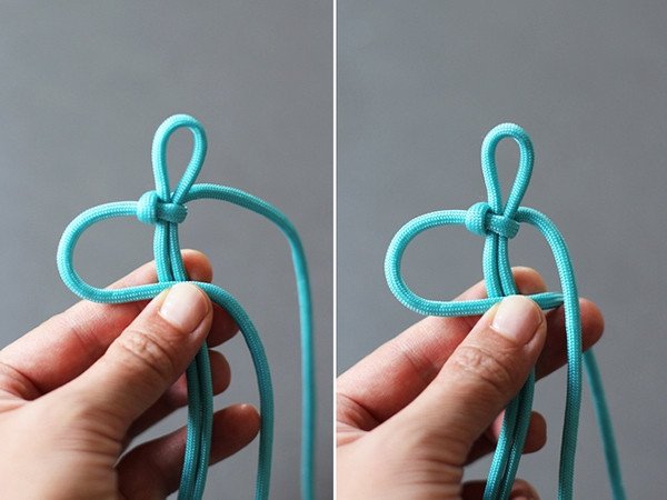 Thắt nút kép bước 4