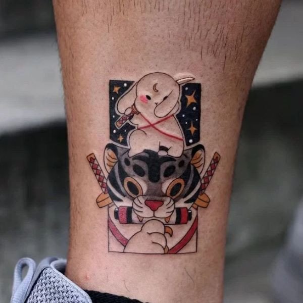 Thiết kế hình xăm vòng tay yakuza dạng nhỏ tinh tế