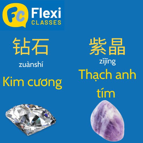 Tìm hiểu về các loại đá quý trong tiếng Trung
