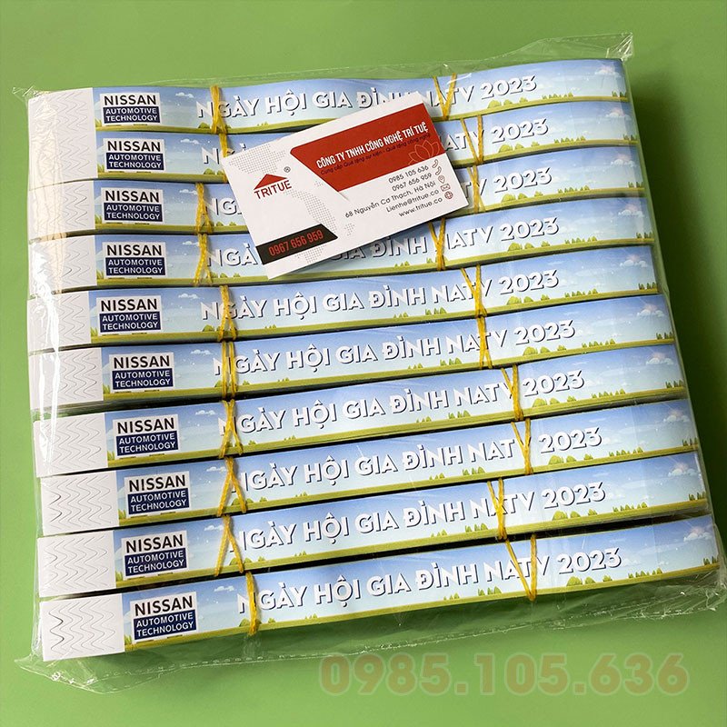 Vòng đeo tay giấy cho các sự kiện