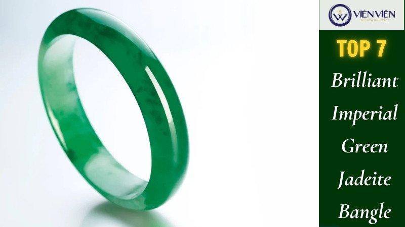 Vòng tay cẩm thạch xanh lục đế vương rực rỡ