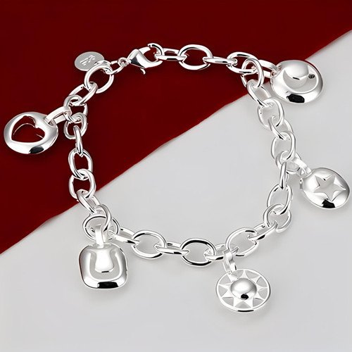 Vòng tay charm bạc