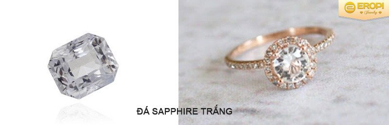 Vòng tay đá sapphire trắng mang lại may mắn cho mệnh Kim và Thủy