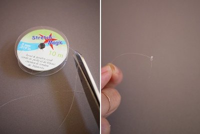 Vòng tay dây cước và sequin