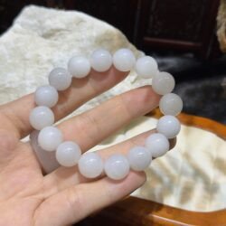 Vòng tay ngọc bích nữ chuỗi hạt Hoà Điển