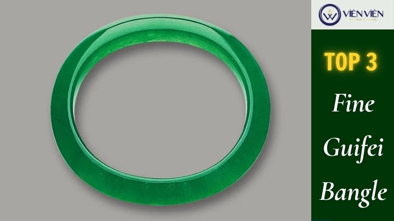 Vòng tay ngọc Fine Guifei Bangle với thiết kế oval tinh xảo