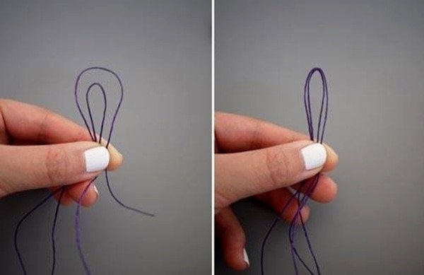 Vòng tay tết rít phối hạt bước 1