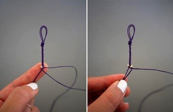 Vòng tay tết rít phối hạt bước 4