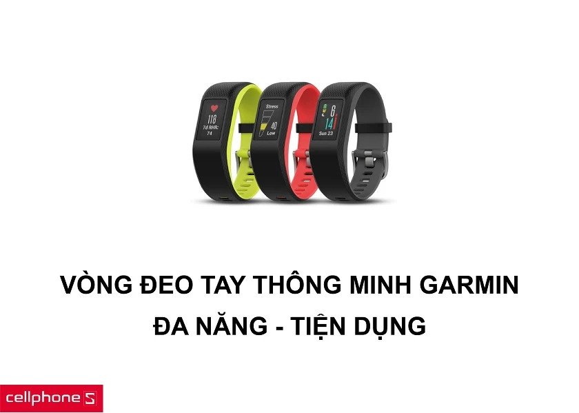 Vòng tay thể thao Garmin tinh tế, chuyên nghiệp cho người tập luyện