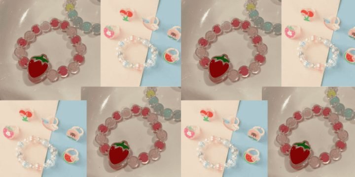 Bộ sưu tập vòng tay cute giá rẻ với nhiều mẫu mã đa dạng, từ charm hoạt hình đến trái cây rực rỡ
