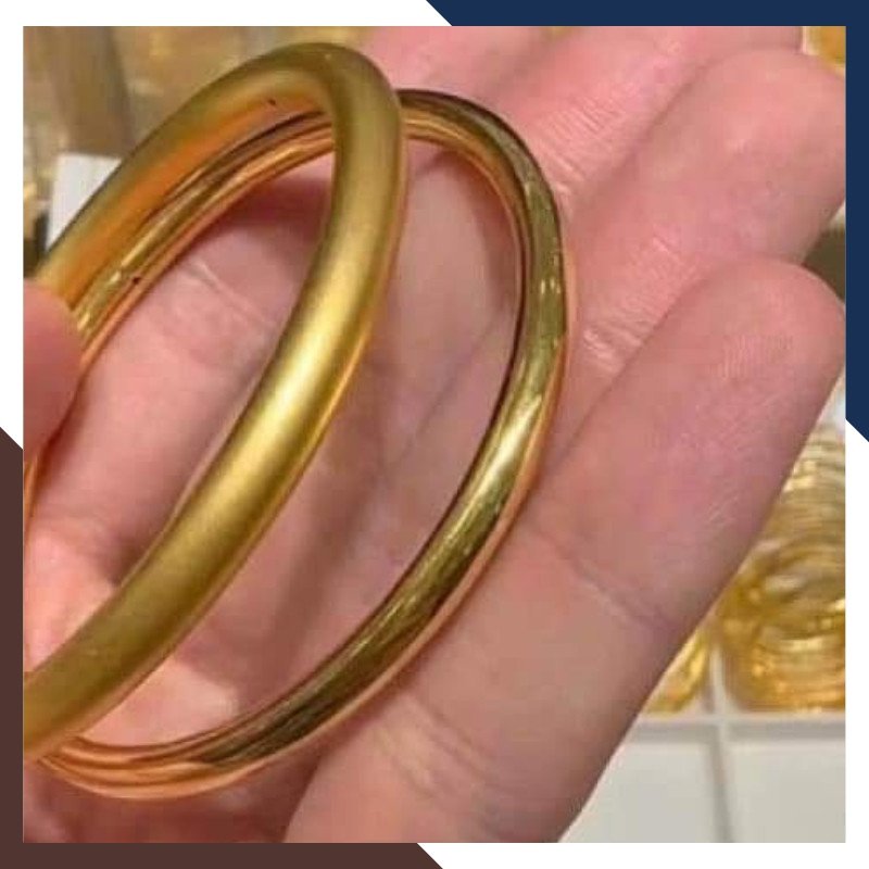 Bộ sưu tập vòng tay trơn vàng 24K