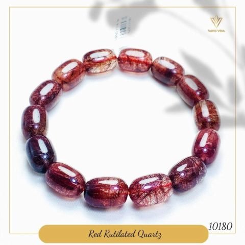 Bộ vòng tay nhiều vòng chuỗi hạt đá phong thủy và vòng tay kim loại lấp lánh