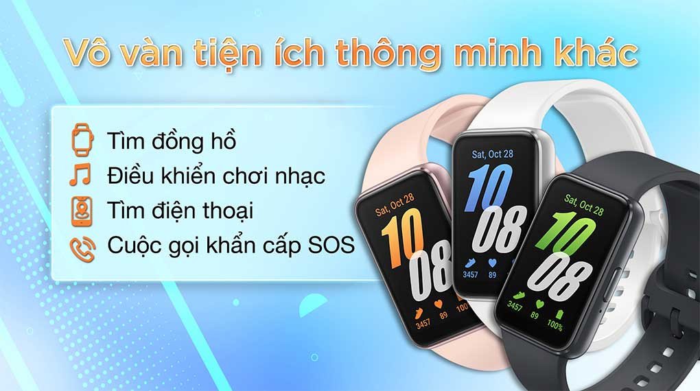 Các tiện ích thông minh của vòng tay thông minh Samsung Galaxy Fit3