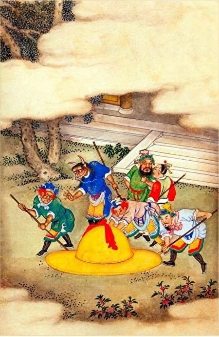 Các vị Tinh Quân nỗ lực giải cứu Ngộ Không khỏi Kim Cang Nạo Bạt của Hoàng Mi lão quái nhưng không thành công.