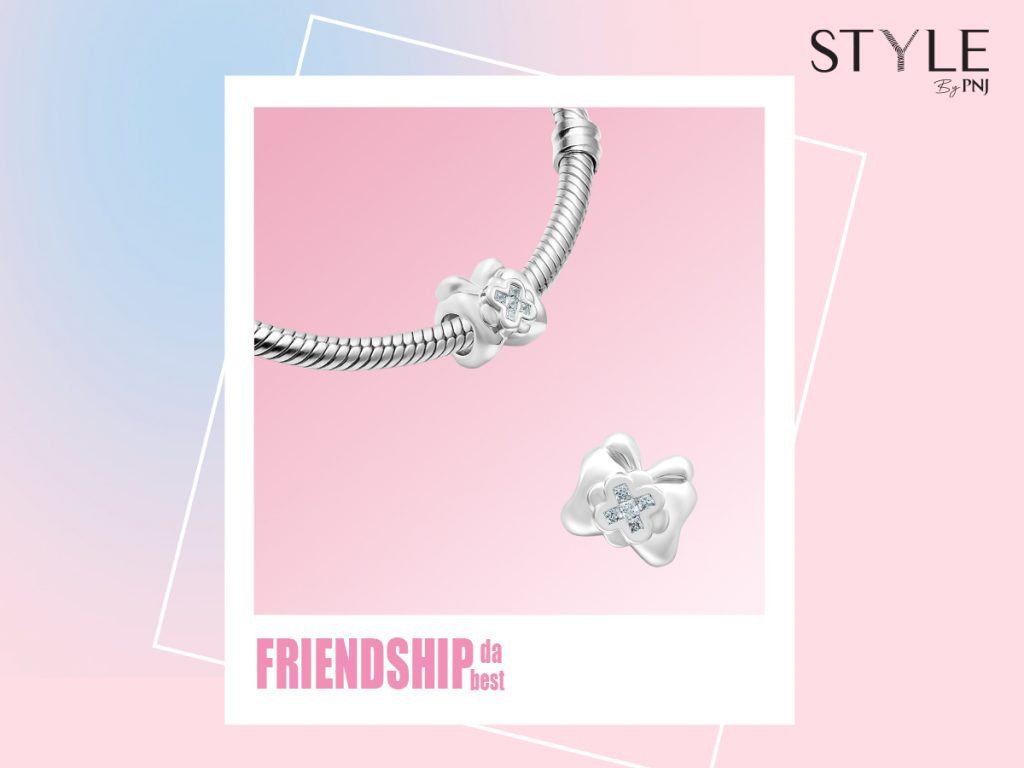 Charm nơ và nút thắt tình bạn, phù hợp cho vòng tay tình bạn 5 người