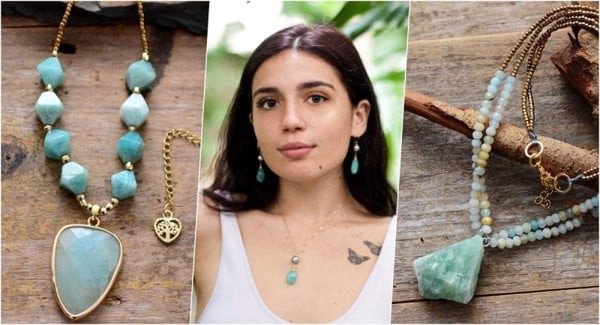 Đá Amazonite màu xanh ngọc