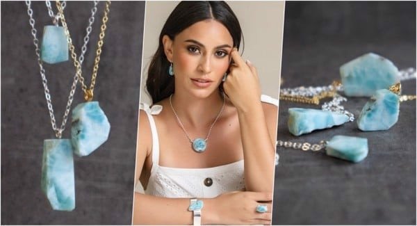 Đá Larimar màu xanh biển