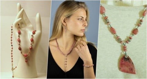 Đá Rhodonite với vân độc đáo