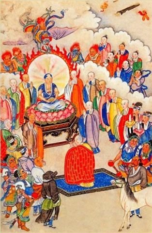 Đường Tăng kiên quyết bước vào Tiểu Lôi Âm Tự giả, không tin lời cảnh báo của Tôn Ngộ Không về hiểm nguy sắp tới.