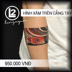 Hình xăm vòng tay phong cách tối giản
