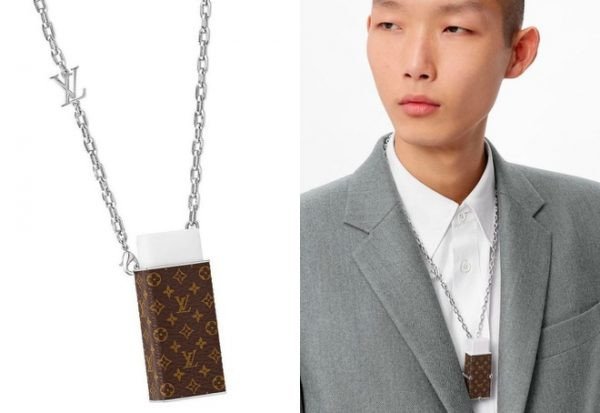 Hộp đựng cục tẩy Louis Vuitton với họa tiết monogram kinh điển, biểu tượng của sự sang trọng từ đồ dùng văn phòng