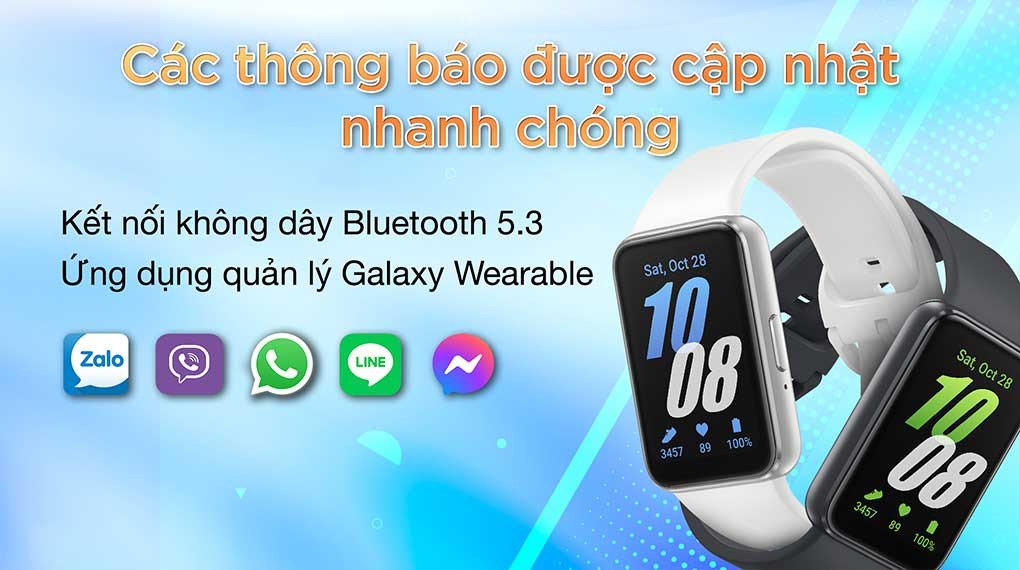 Kết nối ổn định của vòng tay thông minh Samsung Galaxy Fit3