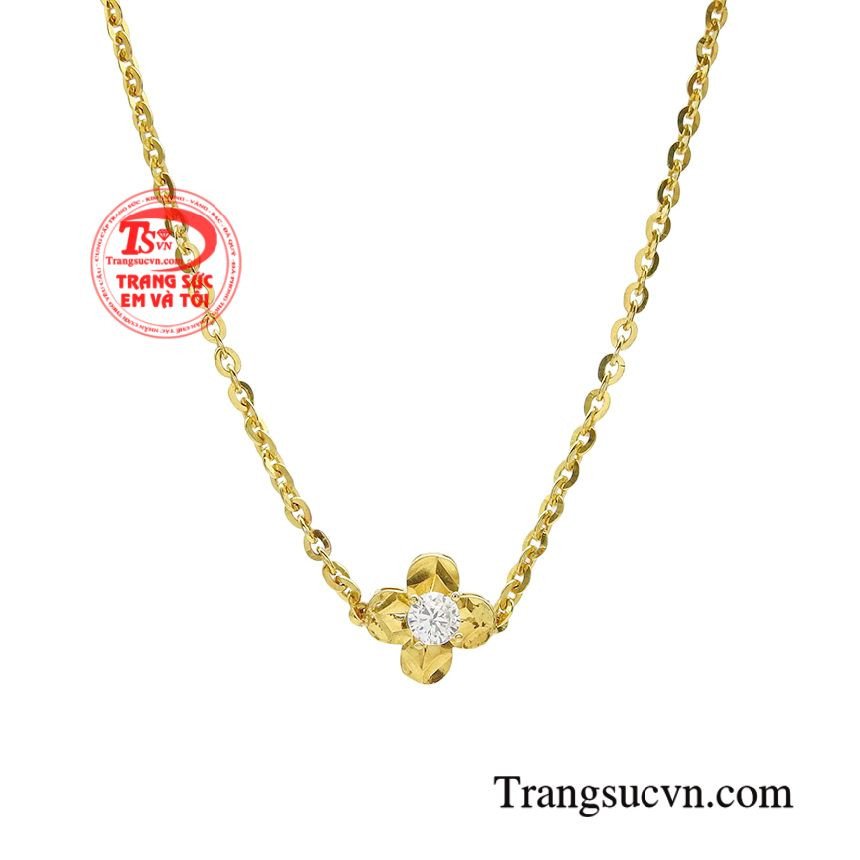 Kiểm định chất lượng cho lắc tay hoa mai vàng 18k