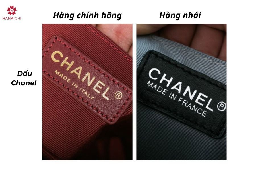 Kiểm tra dấu khắc và mã số trên lắc tay Chanel chính hãng