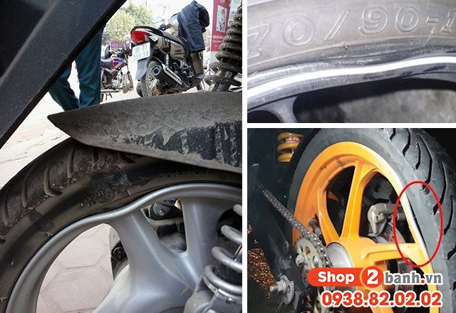Kiểm tra vành xe máy biến dạng khi tay lái bị lắc
