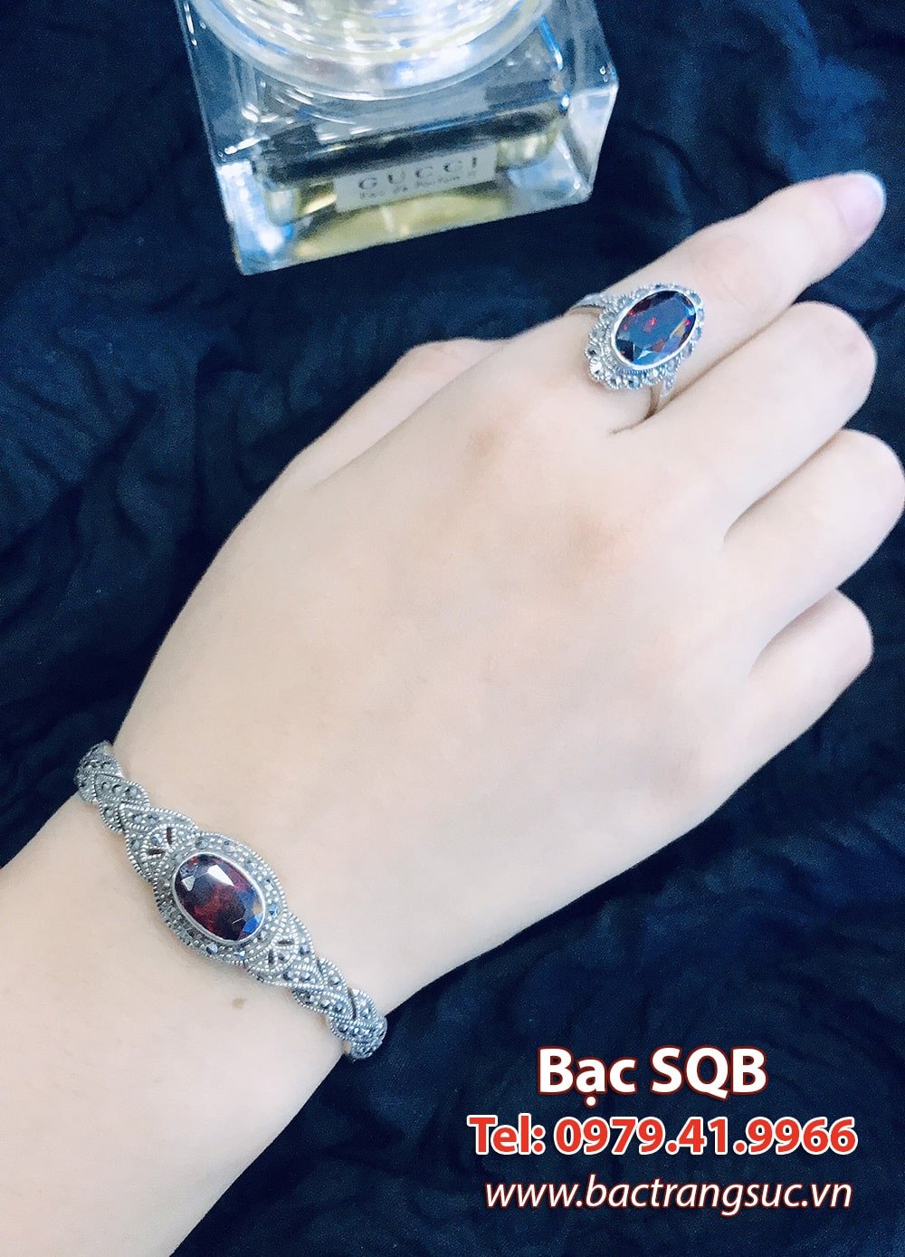 Lắc tay bạc cho bé trai thiết kế mắt xích