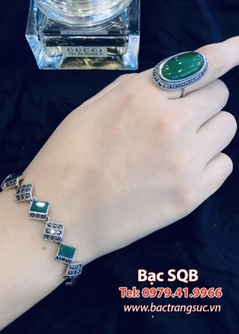 Lắc tay bạc nữ với thiết kế tinh xảo, phụ kiện trang sức bạc đẹp