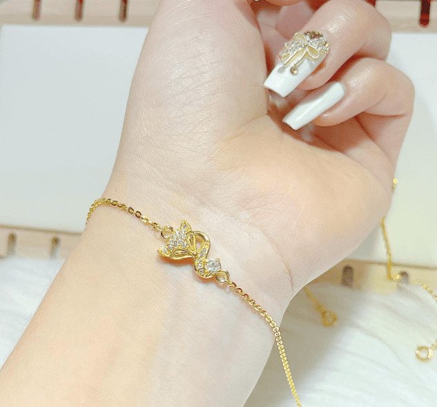 Lắc tay hồ ly vàng 18k mang đến sự may mắn và thịnh vượng