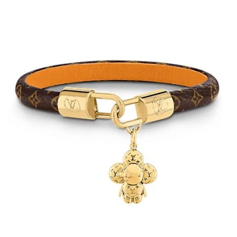Lắc tay Louis Vuitton Vivien Bracelet nữ tông vàng gold sang trọng