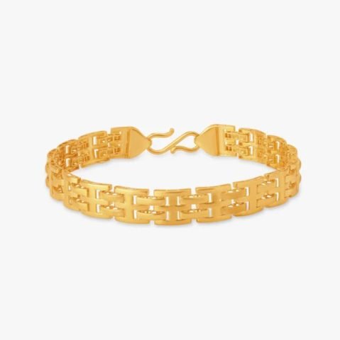 Lắc tay nam vàng 24k 2 cây bản lớn, thiết kế sang trọng