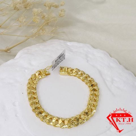 Lắc tay nam vàng 610 thiết kế mắt xích tinh xảo