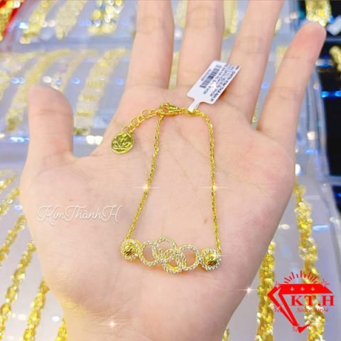 Lắc tay vàng 5 phân nữ đẹp