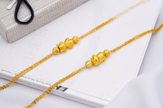 Lắc tay vàng 9999 1 chỉ Bảo Tín Minh Châu với thiết kế mắt xích tinh tế